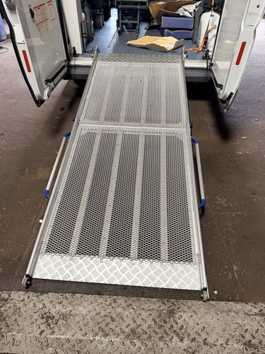 Alum mesh ramp wheelchair - alum,