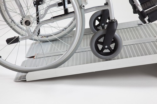 Wheelchair ramp folding - wheelchair,